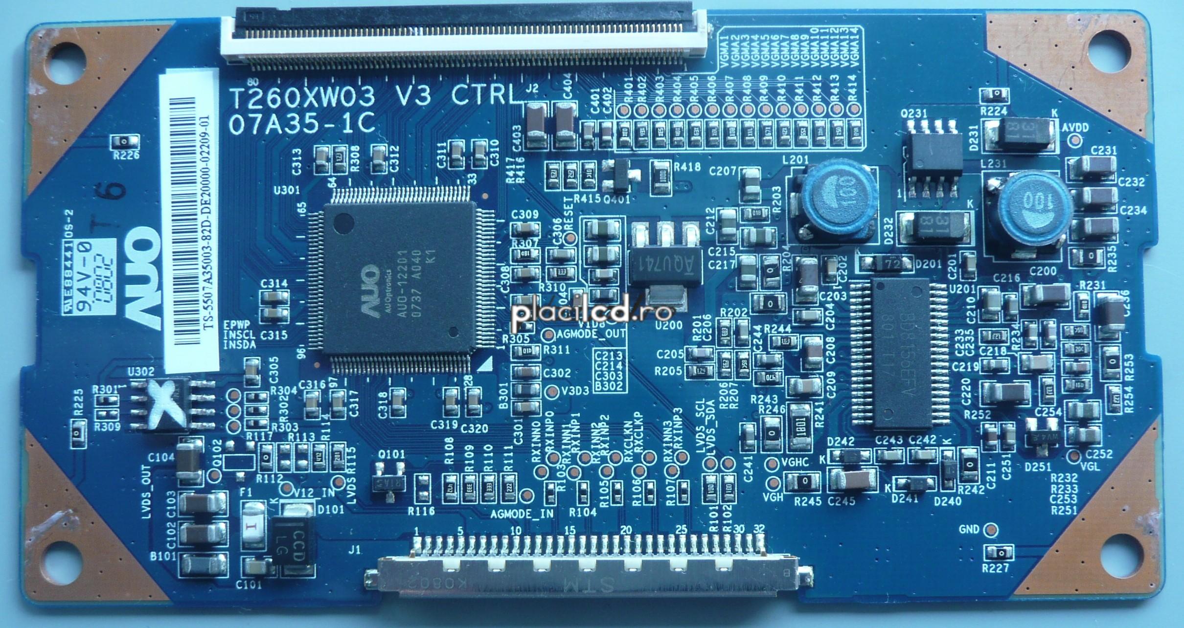 Placa LVDS T260XW03 V3 (07A35-1C)